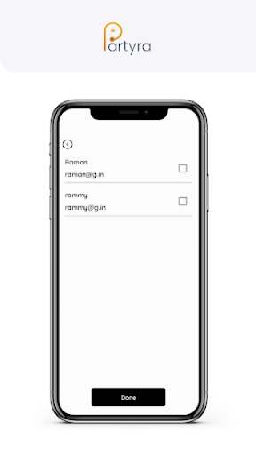Android application Partyra Ticket Checker screenshort