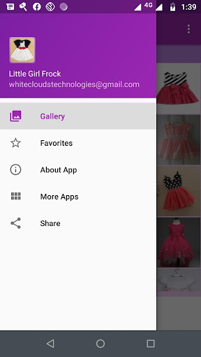 Android application Little Girl Frock Gallery screenshort