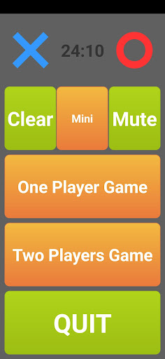 Android application Tic Tac Toe screenshort