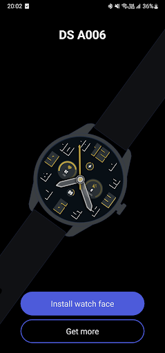 Android application DS A006 - Analog watch face screenshort