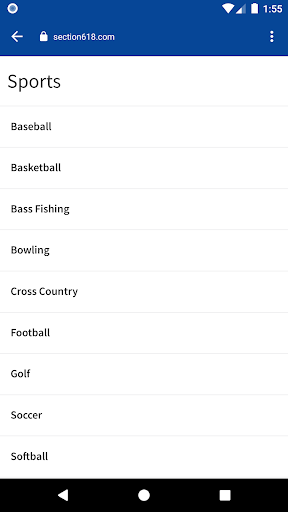 Section618.com Screen 2