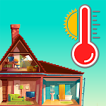 Thermometer for room and outsi