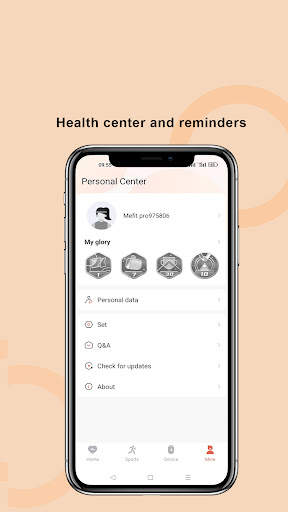 Android application Mefit Pro screenshort
