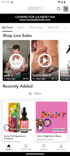 Android application SOCIETY Threads screenshort