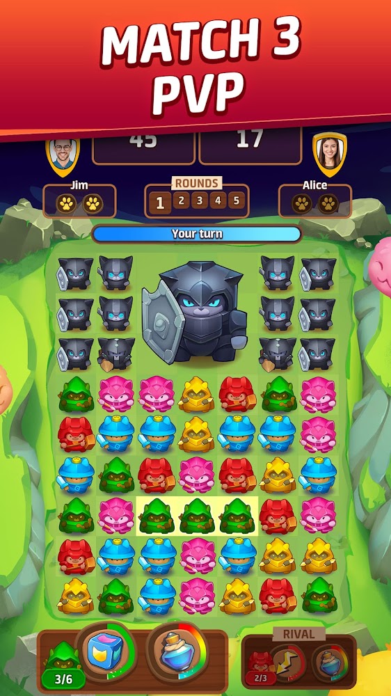 Cat Force - PvP Match 3 Puzzle Game