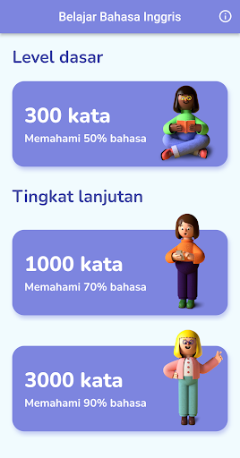 Android application Bahasa Inggris screenshort