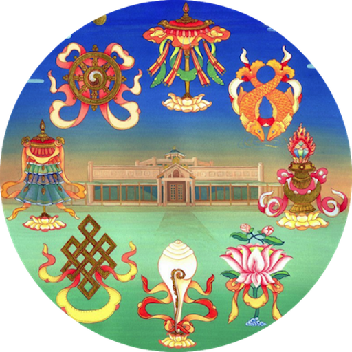 Eight Auspicious Clock Widget