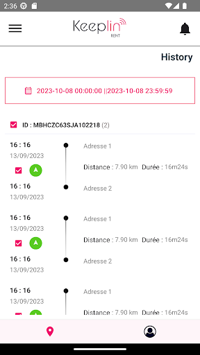 Android application Ravity screenshort