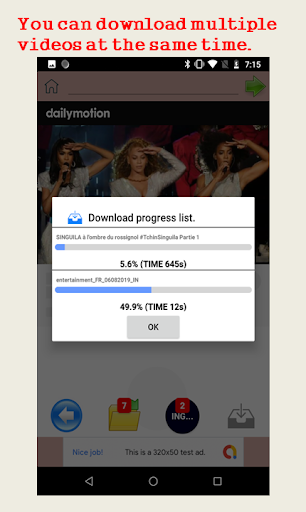 Android application video downloader - mp3 screenshort