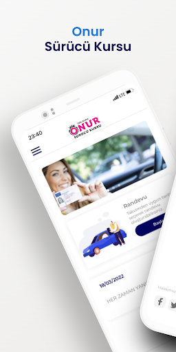 Android application Onur Sürücü Kursu screenshort
