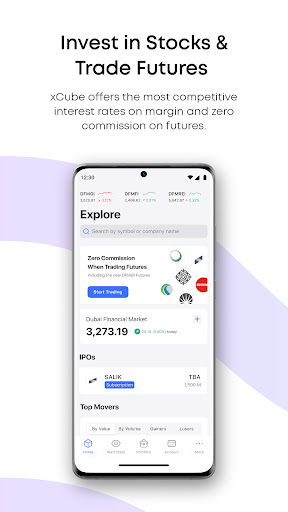 xCube: Investing & Trading Screen 2