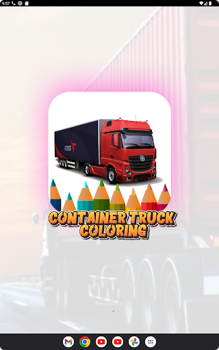Container Trucks : Coloring Screen 3