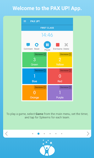 Android application PAX UP! Teachers screenshort