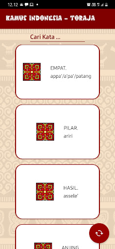 Kamus Toraja Screen 3