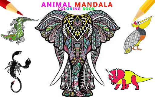 Animal Coloring Mandala pages