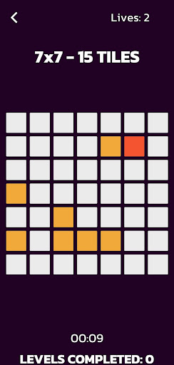 Visual Memory Test Screen 3