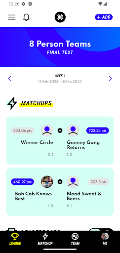 Android application Moove - Team-Based Fitness screenshort