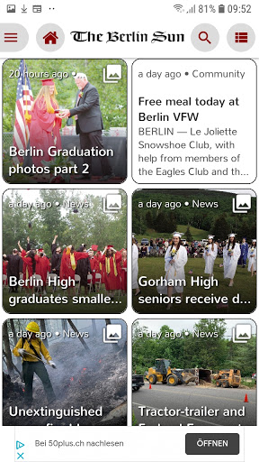 Android application The Berlin Sun screenshort