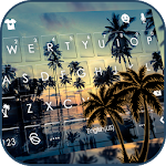 Cover Image of 下载 Sunset Beach Leisure Keyboard Theme 3.0 APK