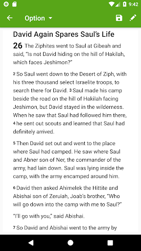 EBC Bible Readings Screen 2