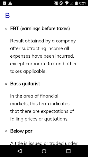Financial Dictionary Screen 3
