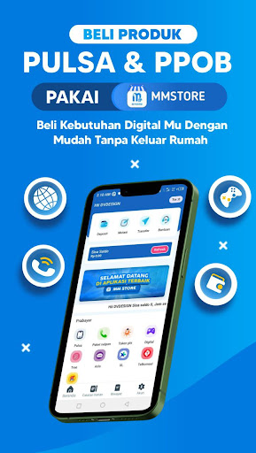 Android application MMSTORE - Isi Ulang Pulsa Ppob screenshort