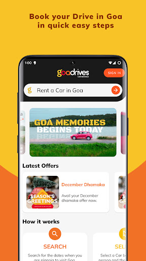 Goadrives - Car Rentals in Goa Screen 2