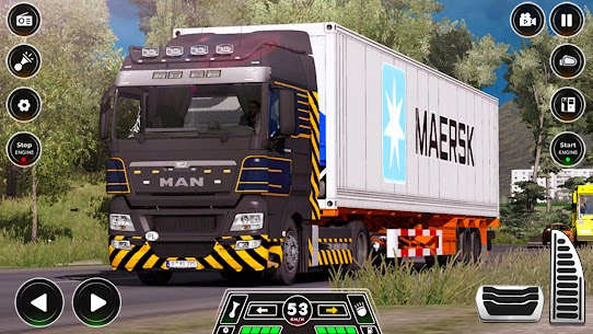 يورو شاحنة سائق شاحنة بضائع 3