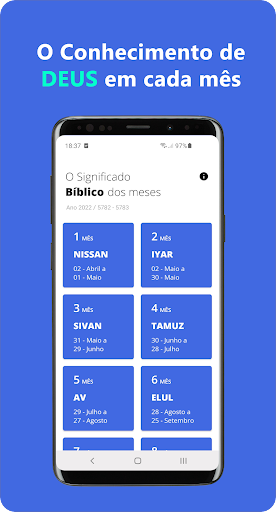 Android application Mês Bíblico - Nissan a Adar screenshort