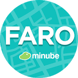 Faro Travel Guide in English with map icon