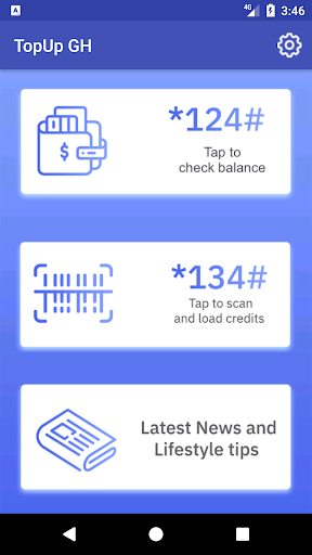 Android application TopUp GH Airtime Recharge screenshort