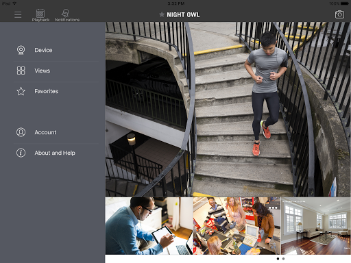 Android application Night Owl X HD screenshort