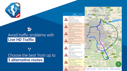Screenshot of MapFactor Navigator Truck Pro