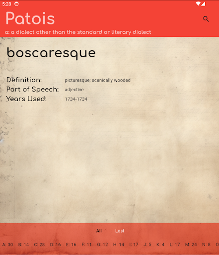 Patois Screen 3