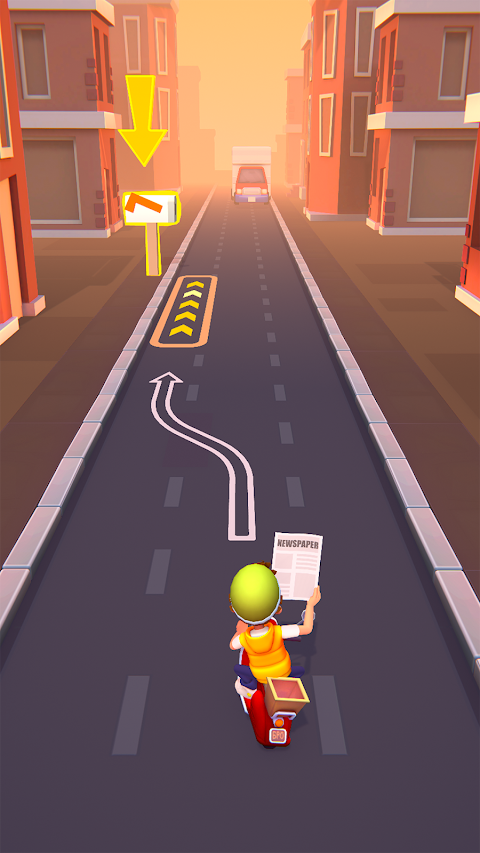 [Paper Boy Race] ランニングゲームのおすすめ画像2