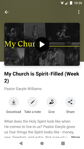 First Church Fayetteville Screen 3