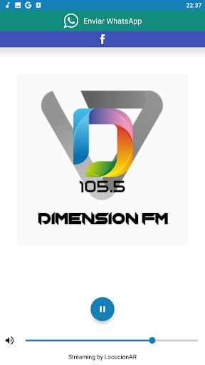 FM Dimensión 105.5 MHz. Screen 2