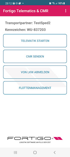 Fortigo Telematics & CMR Screen 3