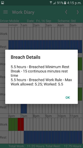 Work Diary Mate Screen 3
