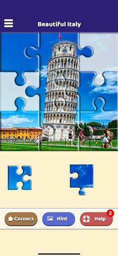 Android application Beautiful Italy Jigsaw Puzzle screenshort