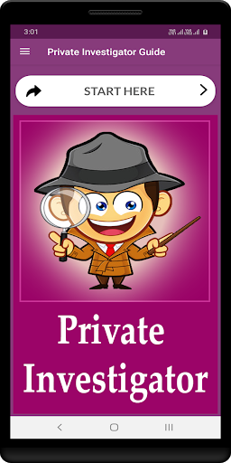 Android application Private Investigator Guide screenshort