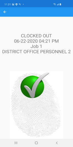 Integrity TimeTrust App Clock Screen 2