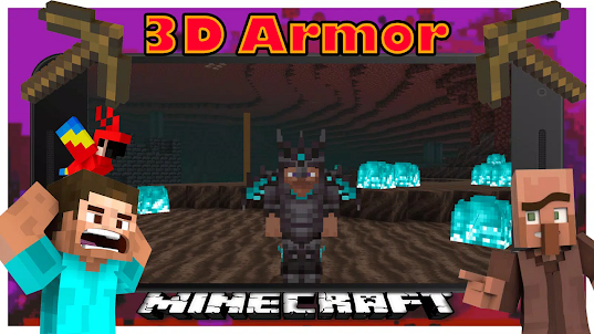 3D Armor Mod For Minecraft PE