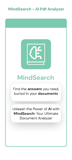 Android application MindSearch: AI Pdfs Analyzer screenshort