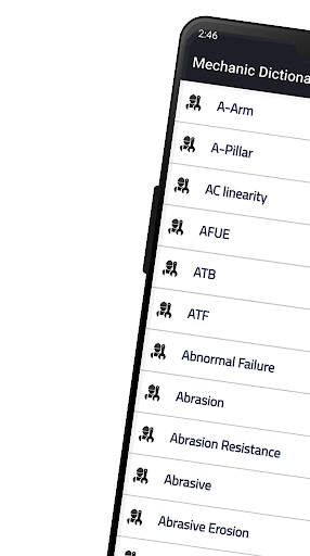 Android application Mechanic Dictionary screenshort
