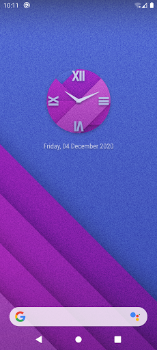 Material Clock and Wallpaper Screen 2