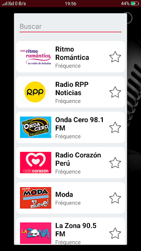 Android application Radio Pérou screenshort
