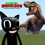 Cover Image of Скачать Мультяшный кот против динозавра 3D игры  APK