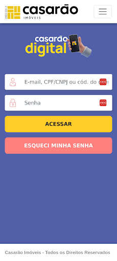 Android application Casarão Digital Aluguéis screenshort