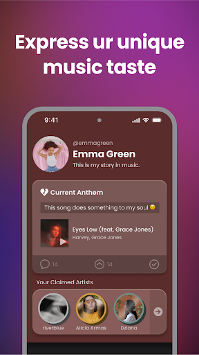 Android application Anthems - Music Sharing screenshort